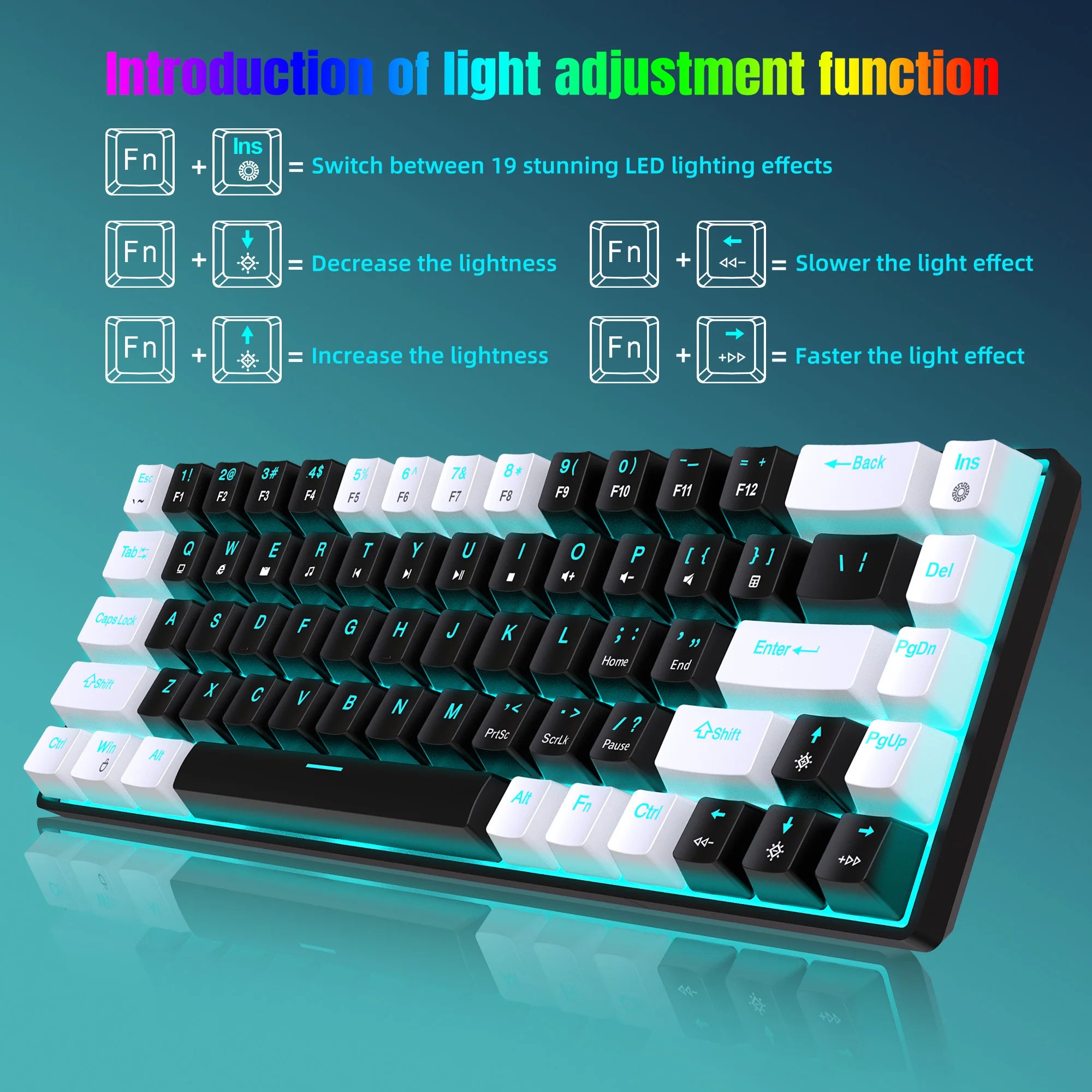 68 Keys Mechanical Keyboard